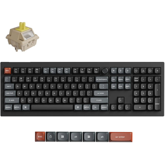 Keychron V6 Ultra 8K Teclado Mecánico Inalámbrico 8000Hz RGB PBT