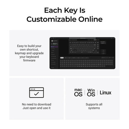Keychron V1 Ultra 8K Teclado Mecánico Inalámbrico 2.4 GHz Bluetooth 5.3 8000 Hz Polling Rate
