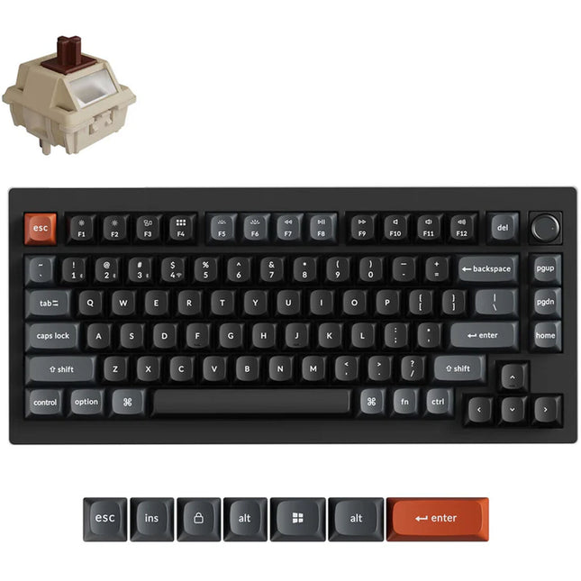 Keychron V1 Ultra 8K Teclado Mecánico Inalámbrico 2.4 GHz Bluetooth 5.3 8000 Hz Polling Rate