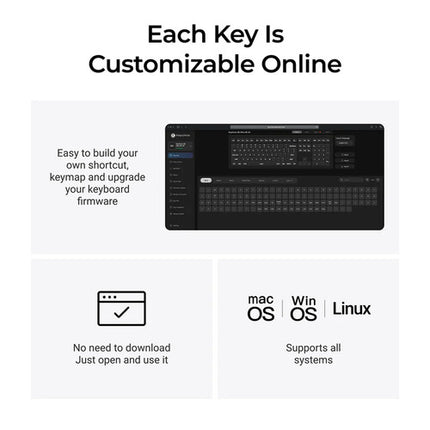Keychron Q6 Ultra 8K Teclado Mecánico Inalámbrico Blanco Switches Red