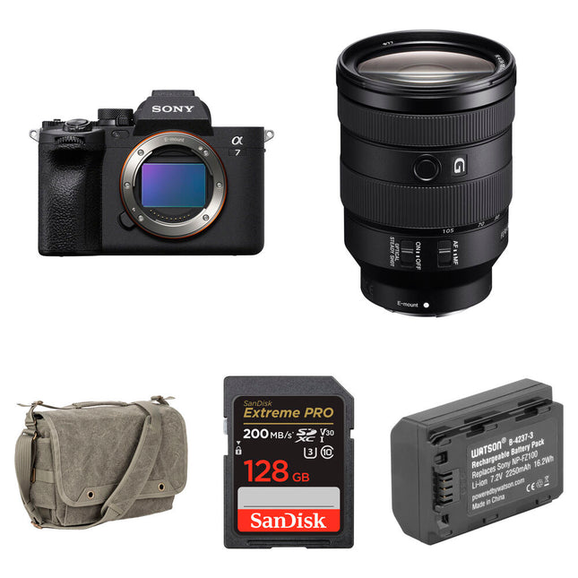 Sony a7 IV Cámara sin Espejo con Lente 24-105mm f4 y Bolsa 128GB