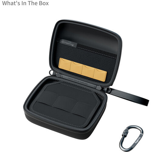 SmallRig Bolsa de almacenamiento para cámaras de acción 5.7x4.7x2.6 pulgadas con mosquetón