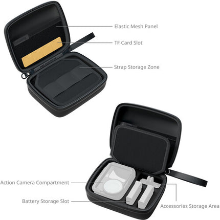 SmallRig Bolsa de almacenamiento para cámaras de acción 5.7x4.7x2.6 pulgadas con mosquetón