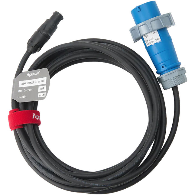 Aputure RCAC3F-X Cable de alimentación AC CEE 16A 19.6 pies 20A máximo