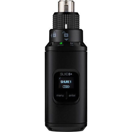 Shure SLXD3+ Transmisor Digital Inalámbrico Plug-On 8 Horas Batería