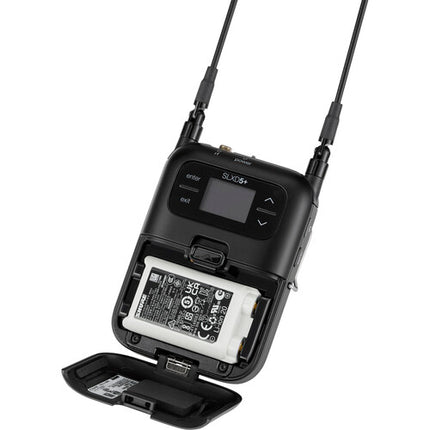 Shure SLXD5+ Receptor Inalámbrico Montaje Cámara 1 Canal 5.5 Horas Batería