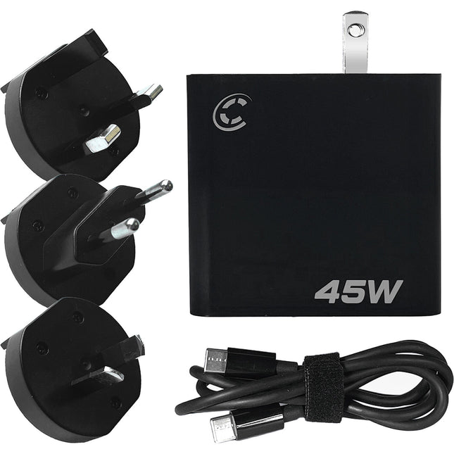 Core SWX XPD-45 Cargador de Pared USB-C PD 45W con Cable USB-C Integrado
