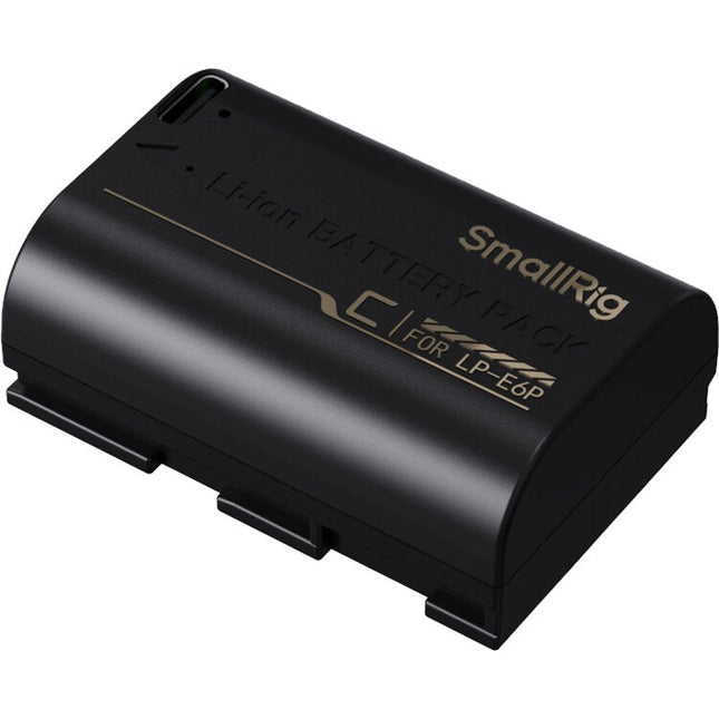 SmallRig LP-E6P Batería USB-C 2600mAh para cámaras Canon DSLR con cable carga USB-A a USB-C