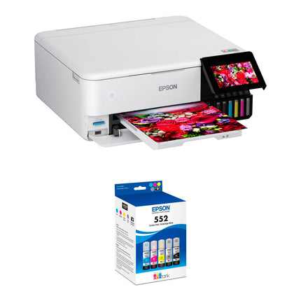 Epson EcoTank Photo ET-8500 Impresora Multifuncional Color WiFi 5760x1440 dpi Kit 5 Tintas Claria ET Premium