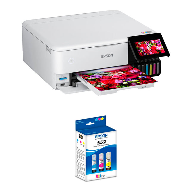 Epson EcoTank Photo ET-8500 Impresora Multifunción Wireless 5760x1440 dpi Kit T552 3-Pack
