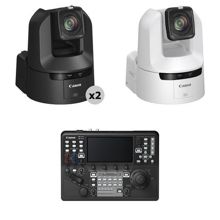 Canon CR-N350 Kit 3 Cámaras PTZ 4K 3G-SDI NDI Zoom 20x Control Táctil 7"