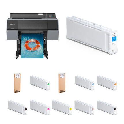 Epson SureColor P7570 Impresora Inyección Tinta Formato Ancho 24" Resolución 2400x1200 dpi con Kit 12 Cartuchos UltraChrome PRO12 de 700mL