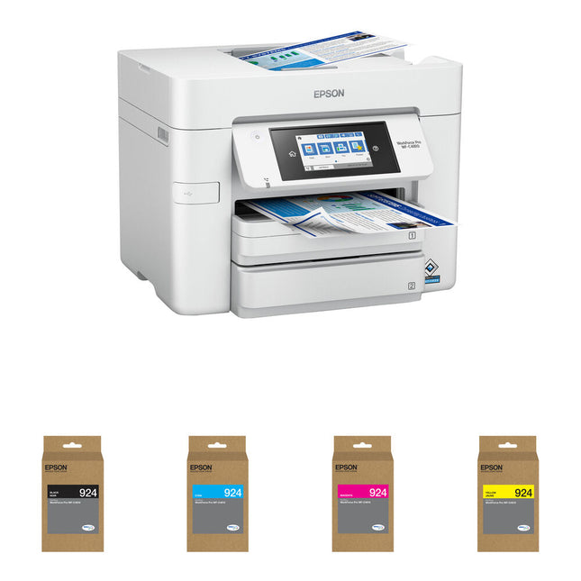 Epson WorkForce Pro WF-C4810 Impresora Multifunción Color 4800x2400 dpi con 4 Cartuchos T924