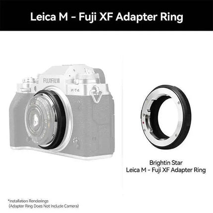 Brightin Star Adaptador de Montura para Lentes Leica M a FUJIFILM X Manual