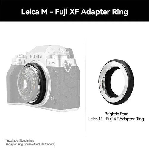 Brightin Star Adaptador de Montura para Lentes Leica M a FUJIFILM X Manual