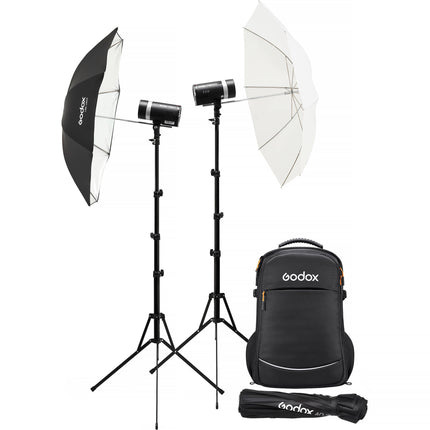 Godox AD300Pro II Flash Exterior Kit 2 Luces Softbox 300Ws HSS