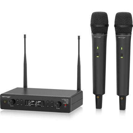 Behringer XTM1-35 Sistema de micrófono inalámbrico vocal dual 2 personas 200 pies rango cardioide
