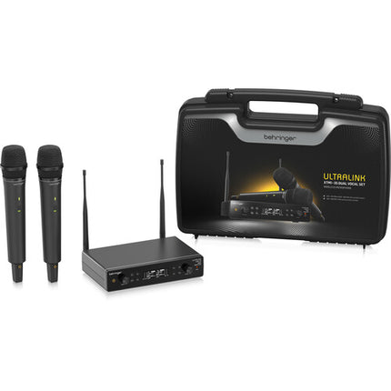 Behringer XTM1-35 Sistema de micrófono inalámbrico vocal dual 2 personas 200 pies rango cardioide