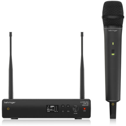 Behringer XTM1-35 Wireless Microfono Mano Cardioide 200ft Alcance Estuche