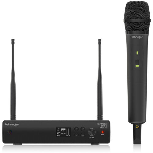 Behringer XTM1-35 Wireless Microfono Mano Cardioide 200ft Alcance Estuche
