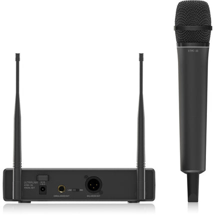 Behringer XTM1-35 Wireless Microfono Mano Cardioide 200ft Alcance Estuche