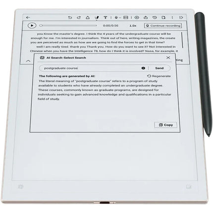 iFLYTEK 10.65" AINOTE 2 tablet ePaper 4GB RAM 64GB almacenamiento Wi-Fi 6 Bluetooth 5.4