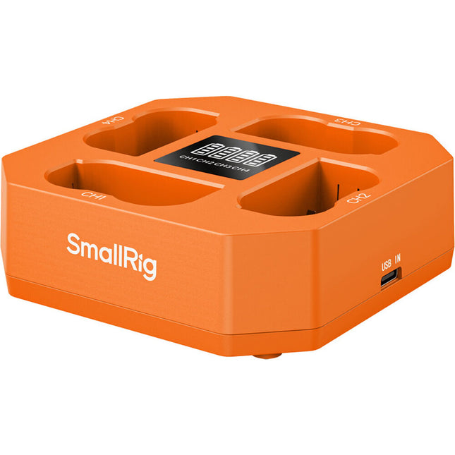 SmallRig EN-EL15C Cargador de Baterías Cuádruple con Indicadores LED