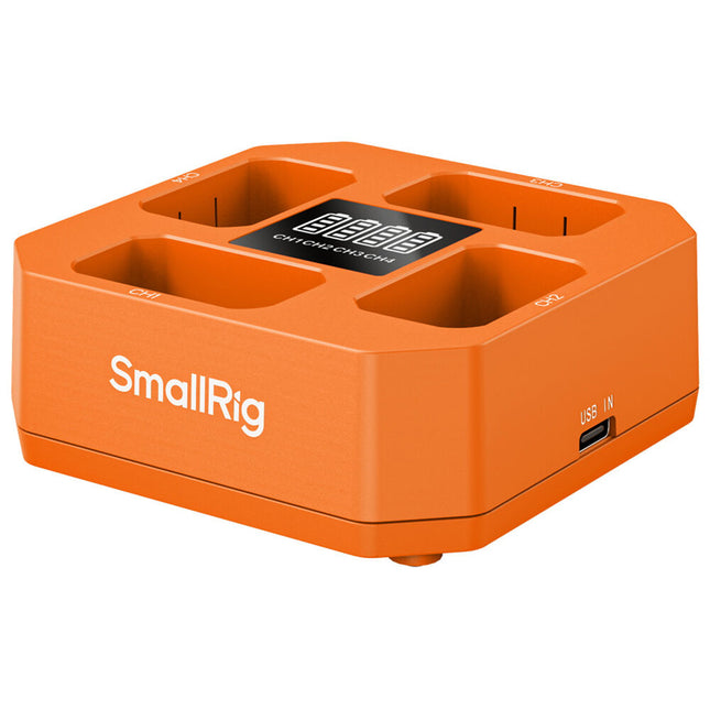 SmallRig Cargador de Baterías NP-FW50 Cuádruple con Indicadores LED