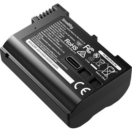 SmallRig EN-EL15C Batería USB-C para Nikon Capacidad 2600mAh Display LED