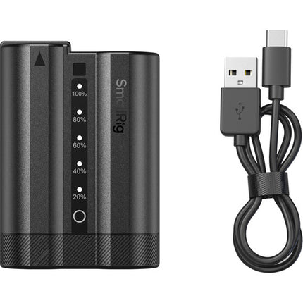 SmallRig EN-EL15C Batería USB-C para Nikon Capacidad 2600mAh Display LED