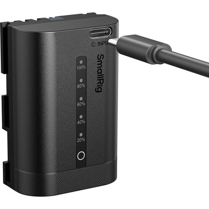 SmallRig LP-E6P Batería USB-C para Canon 2600mAh 7.2V con Indicador LED