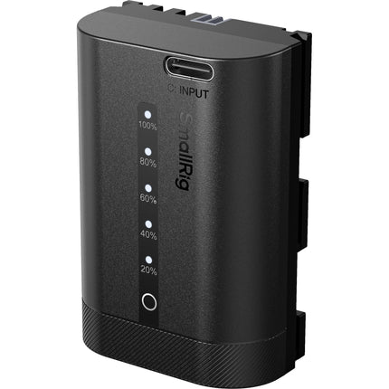 SmallRig LP-E6P Batería USB-C para Canon 2600mAh 7.2V con Indicador LED