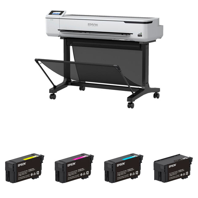 Epson Surecolor T5170 Impresora Tinta Continua 36 Pulgadas 2400x1200 dpi Kit Cartuchos Alta Capacidad