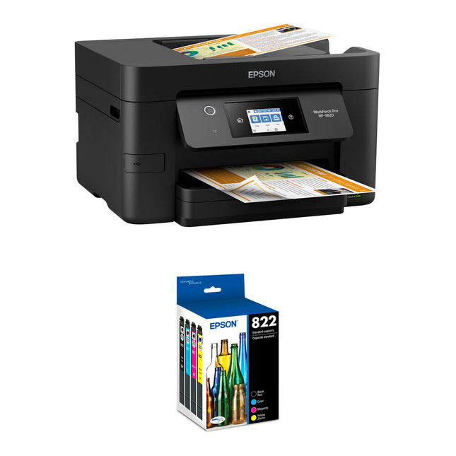 Impresora Epson WorkForce Pro WF-3820 Multifuncional 4800x2400 dpi 21 ppm T822 Kit