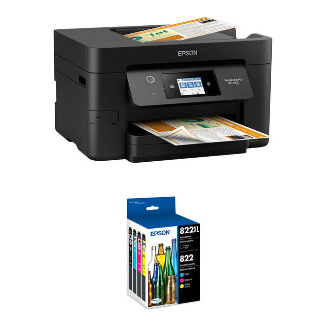 Epson WorkForce Pro WF-3820 Impresora Multifunción Inkjet 4800x2400dpi 21ppm Kit T822