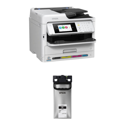 Epson WorkForce Pro WF-C5890 Impresora Multifuncional Color con DPI 4800x1200 Velocidad 25ppm y Kit de Tinta Negra Extra Alta Durabrite Ultra T10Y100