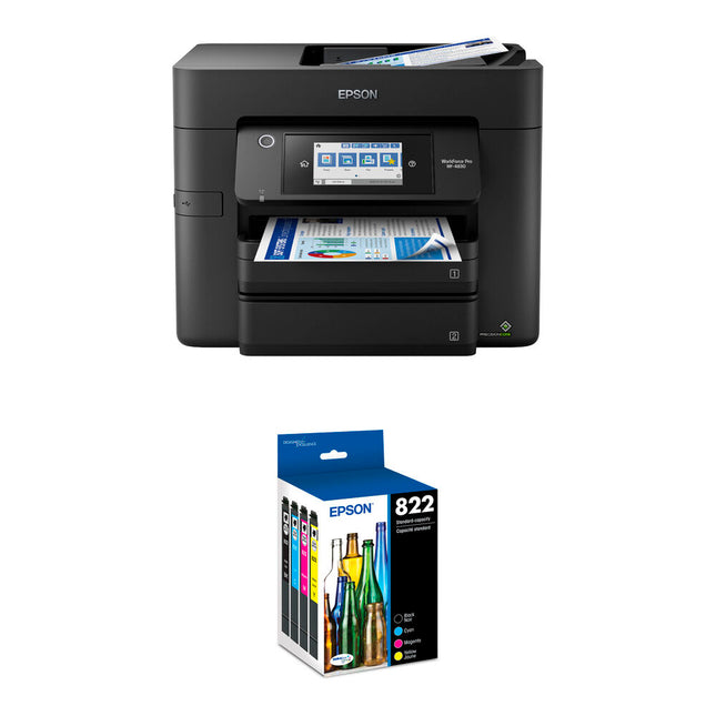 Epson WorkForce Pro WF-4830 Impresora Todo en Uno Inkjet 25 ppm 4800x2400 dpi Kit T822