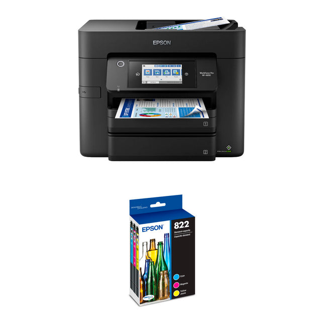 Epson WorkForce Pro WF-4830 Impresora Multifuncional Inyección Tinta T822 Pack