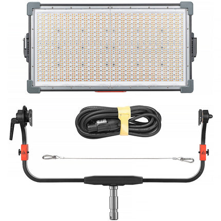 Godox KNOWLED P1200R Panel LED RGB 141000 Lux 29x15 cm con Yugo y Cable AC