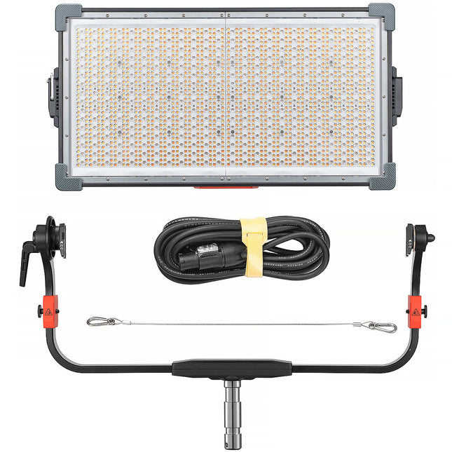 Godox KNOWLED P1200R Panel LED RGB 141000 Lux 29x15 cm con Yugo y Cable AC