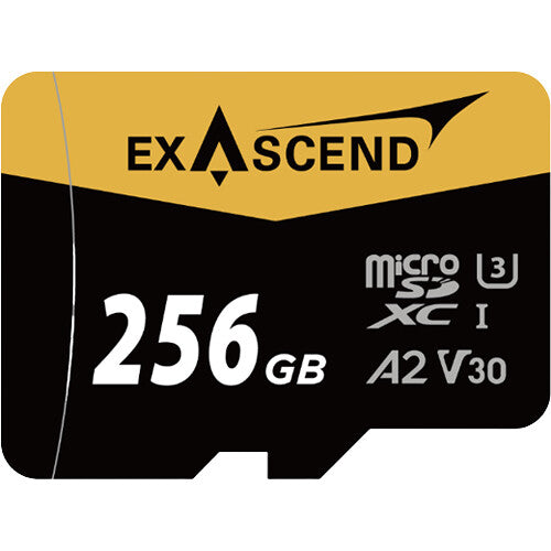 Exascend 256GB Catalyst microSDXC UHS-I Tarjeta de Memoria 175 MB/s Lectura 150 MB/s Escritura con Adaptador SD