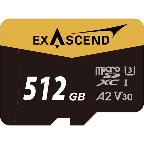 Exascend 512GB Catalyst Tarjeta microSDXC UHS-I 175MB/s con Adaptador SD