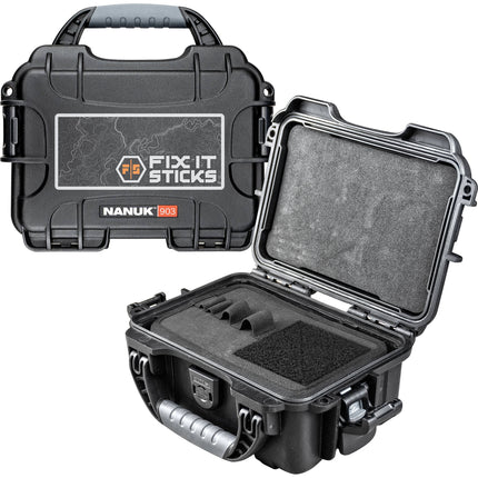 Fix It Sticks Estuche Resistente Impermeable con Paneles y Porta Puntas