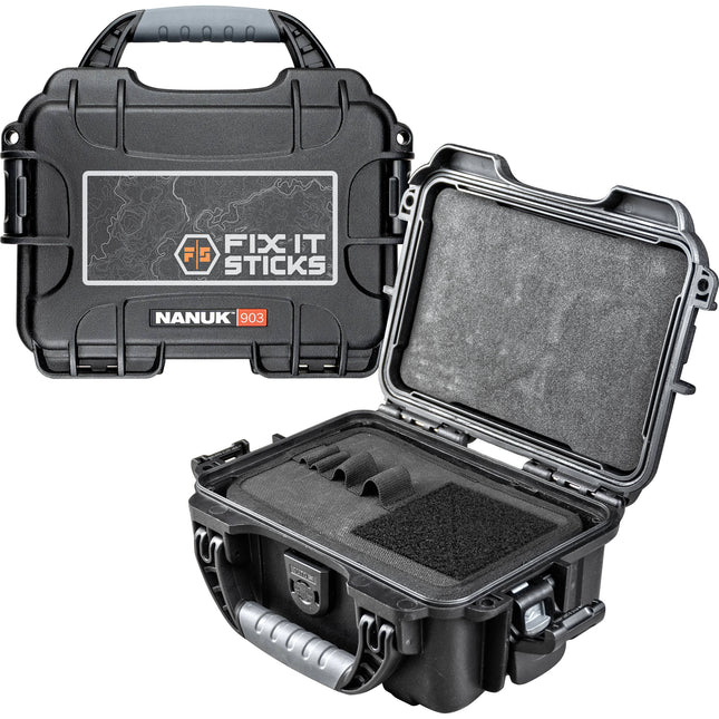 Fix It Sticks Estuche Resistente Impermeable con Paneles y Porta Puntas