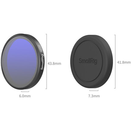 SmallRig Filtro ND32 para DJI Osmo Action 6 Reducción 5 Stops Vidrio Alta Alumina