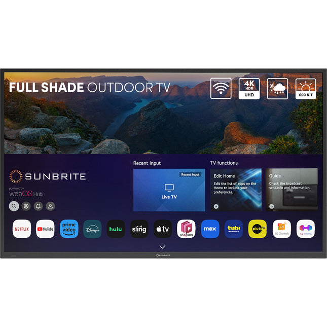 SunBriteTV Veranda 4 65 UHD 4K TV LED para exterior Full-Shade IP55
