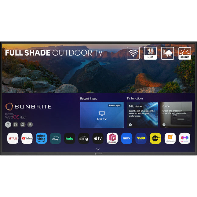 SunBriteTV Veranda 4 75" UHD 4K Smart TV Exterior HDR10 600 nits