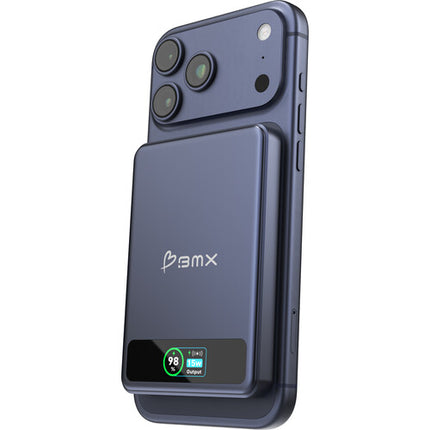 BMX SolidSafe Power Bank 5000mAh 20W Carga Inalámbrica Azul