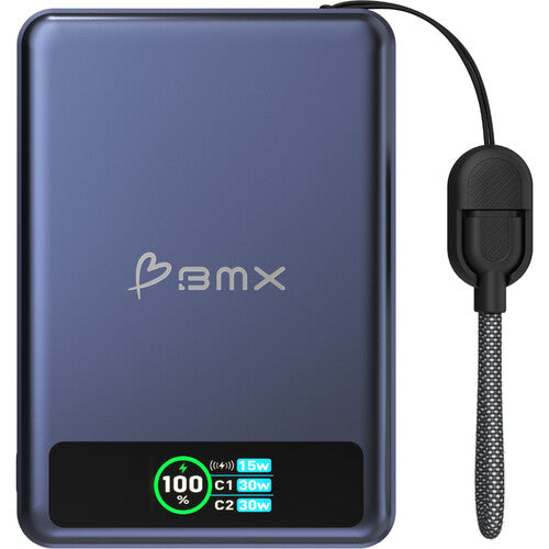 BMX SolidSafe Power Bank 10000mAh Batería Fire-Resistente Azul
