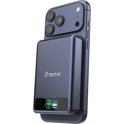 BMX SolidSafe Power Bank 10000mAh Batería Fire-Resistente Azul